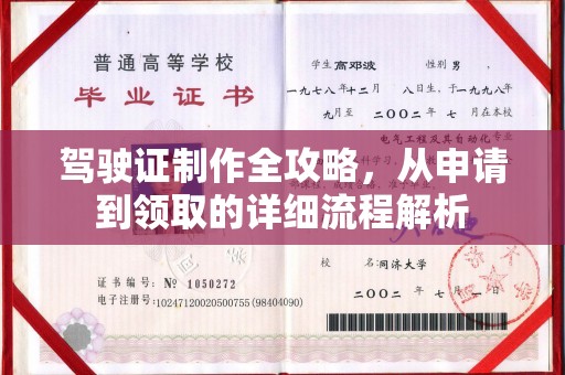 坪山新区驾驶证制作全攻略，从申请到领取的详细流程解析